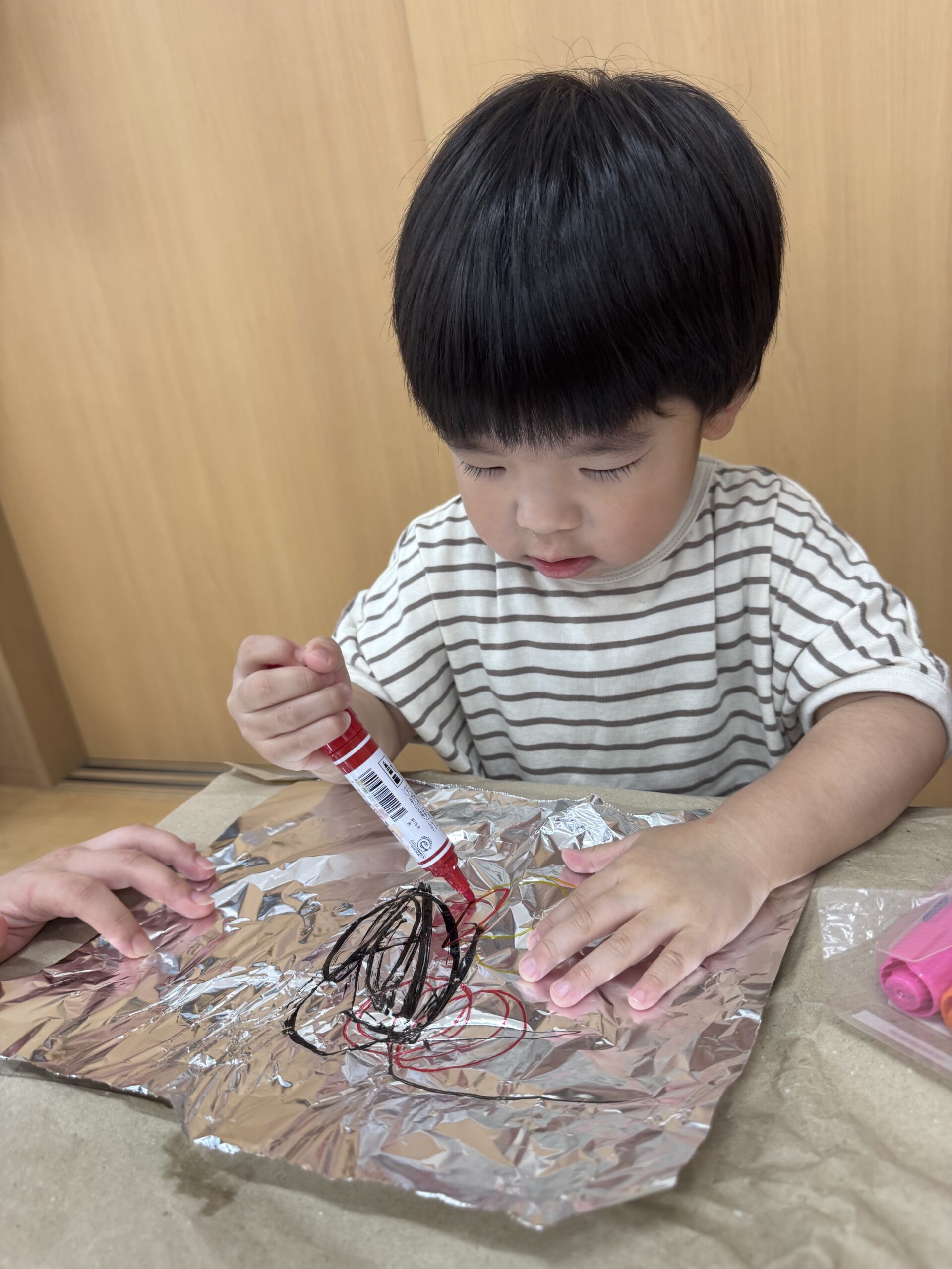 ８月掲示の製作をしたよっ🌟